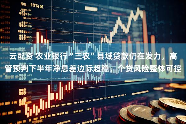 云配资 农业银行“三农”县域贷款仍在发力，高管预判下半年净息差边际趋稳，个贷风险整体可控